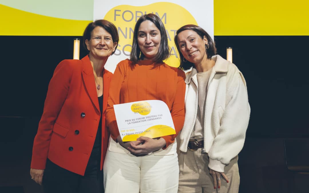 Pvssy Talk remporte le Prix du Forum de l’Innovation Sociétale